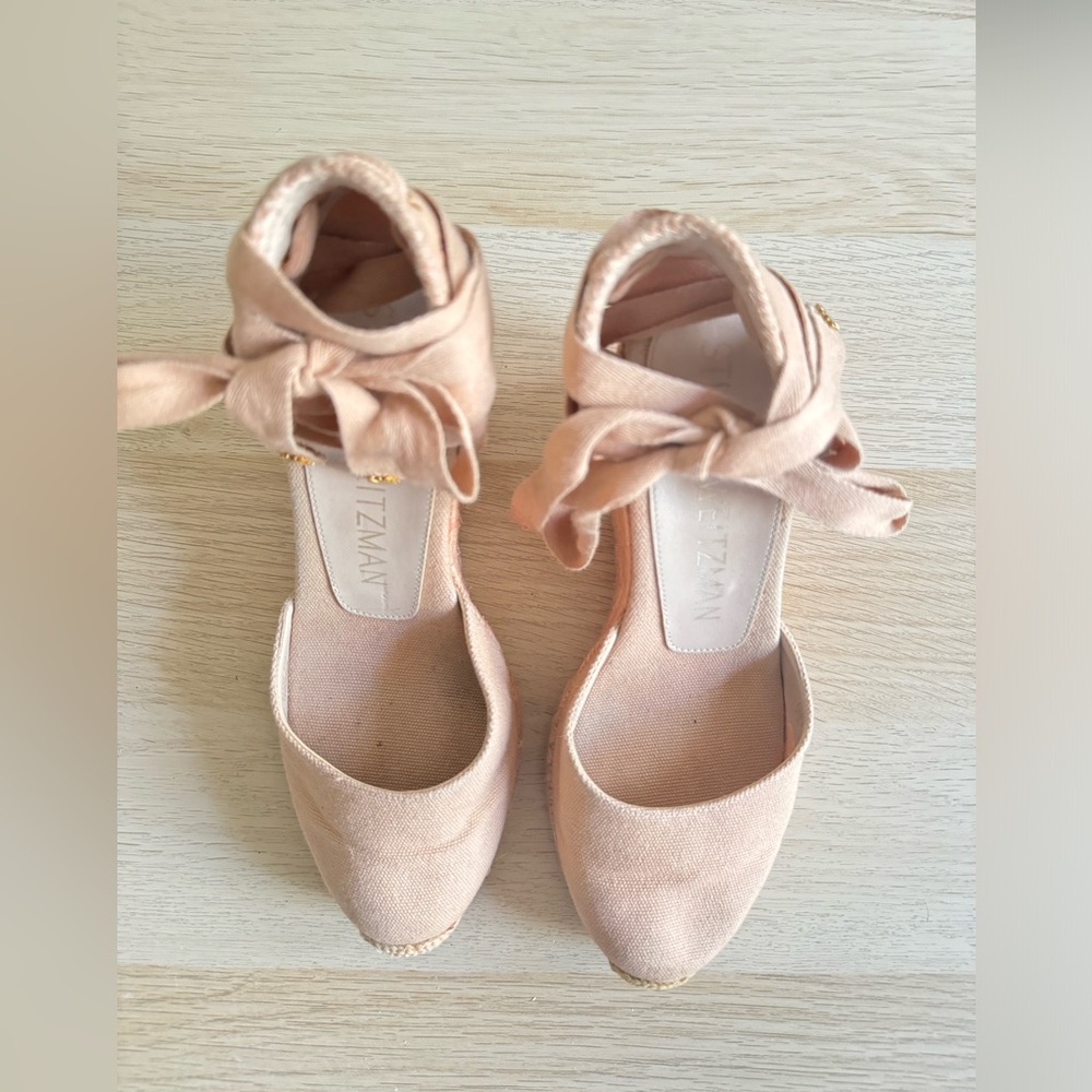 stuart weitzman canvas d’orsay pumps